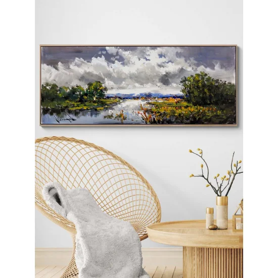 Light Behind the Clouds Oil Painting