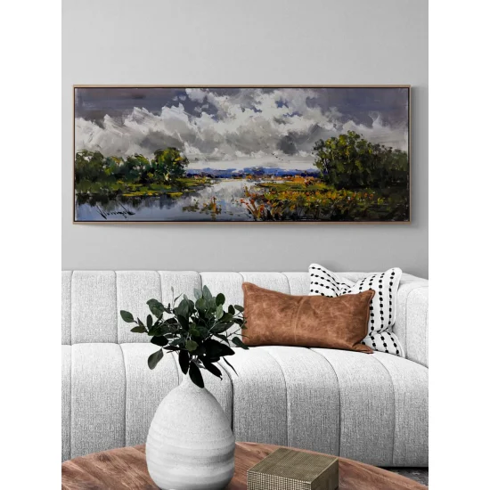 Light Behind the Clouds Oil Painting