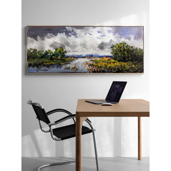 Light Behind the Clouds Oil Painting