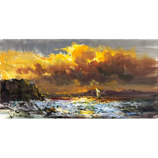 Rüzgârın Dinlendiği Yer Yağlı Boya Tablosu