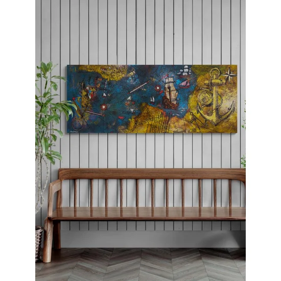 Piri Reis Hatırası Yağlı Boya Tablosu