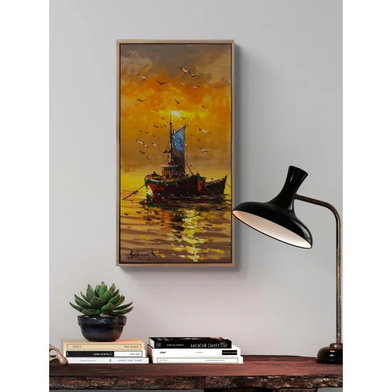 Canlı Kıyılar Yağlı Boya Tablosu