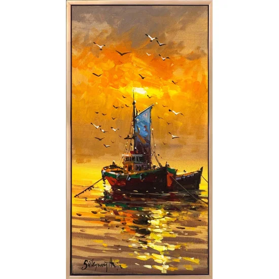 Canlı Kıyılar Yağlı Boya Tablosu