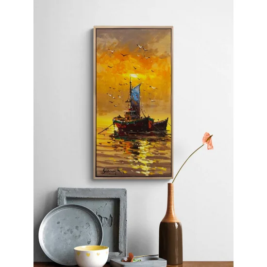 Canlı Kıyılar Yağlı Boya Tablosu