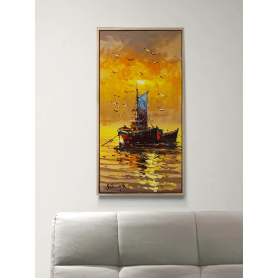 Canlı Kıyılar Yağlı Boya Tablosu