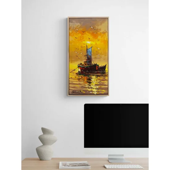 Canlı Kıyılar Yağlı Boya Tablosu