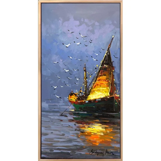 Gecenin Sükuneti Yağlı Boya Tablosu