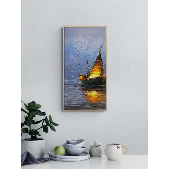 Gecenin Sükuneti Yağlı Boya Tablosu