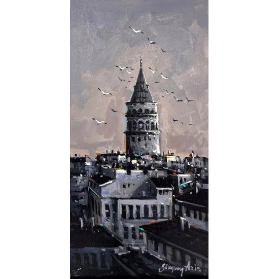 Galatada Sakin Perspektir Yağlı Boya Tablosu