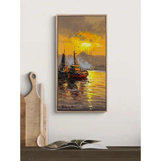 Boğazda Hatıralar Yağlı Boya Tablosu