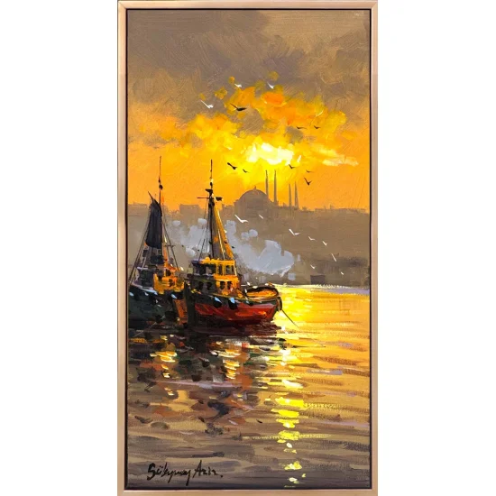 Boğazda Hatıralar Yağlı Boya Tablosu