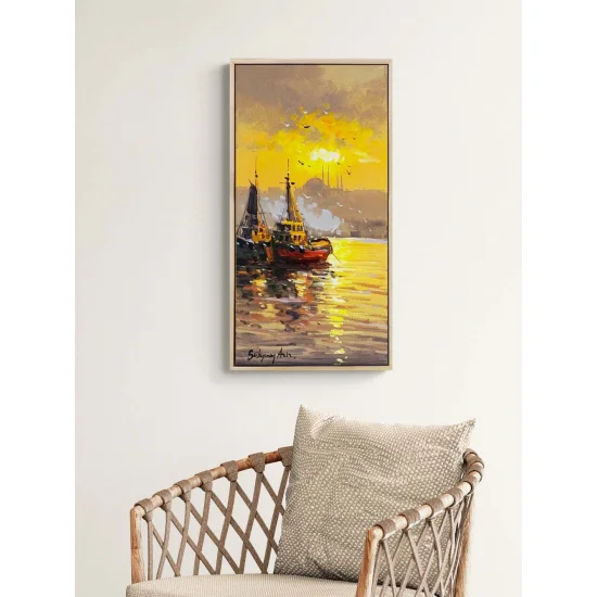 Boğazda Hatıralar Yağlı Boya Tablosu