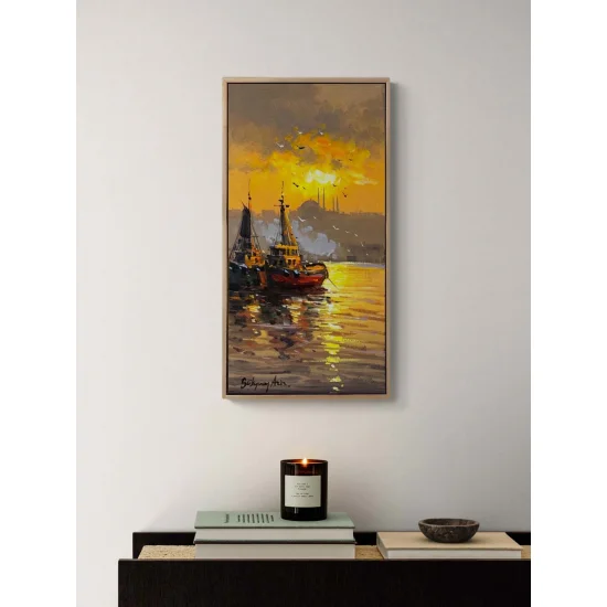 Boğazda Hatıralar Yağlı Boya Tablosu