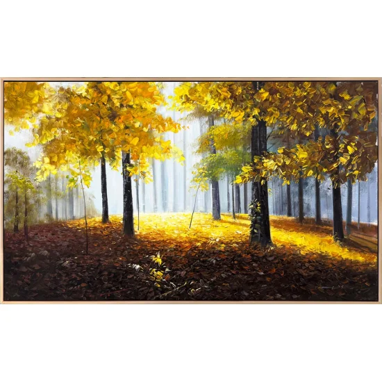 Işığa Açılan Orman Yağlı Boya Tablosu