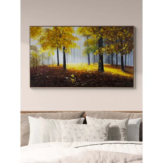 Işığa Açılan Orman Yağlı Boya Tablosu