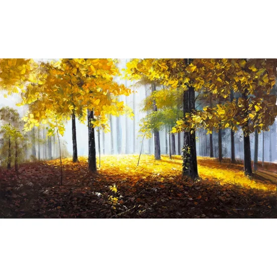 Işığa Açılan Orman Yağlı Boya Tablosu