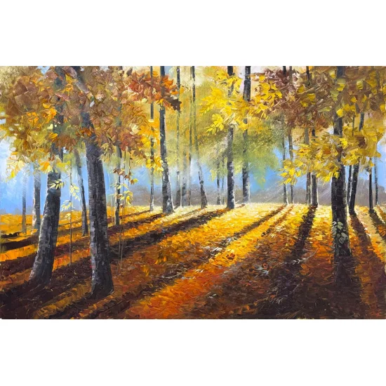 Doğanın Altın Hâli Yağlı Boya Tablosu
