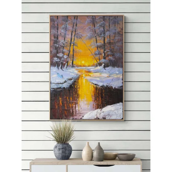 Toward the Heart of Winter Oil Painting