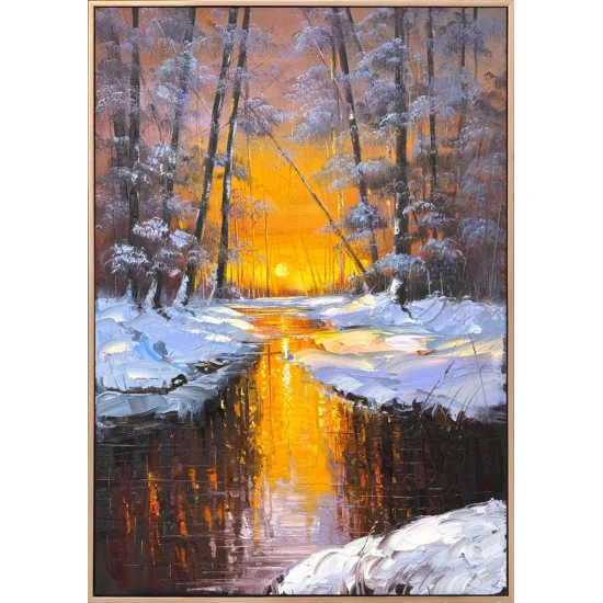 Toward the Heart of Winter Oil Painting