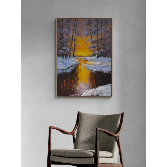 Toward the Heart of Winter Oil Painting