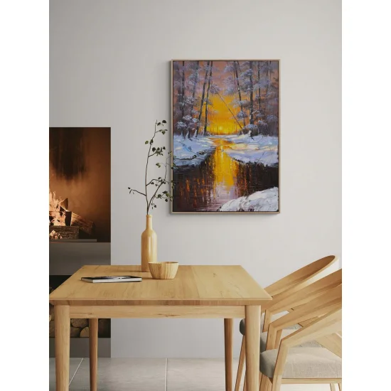 Toward the Heart of Winter Oil Painting