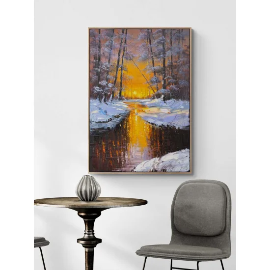 Toward the Heart of Winter Oil Painting