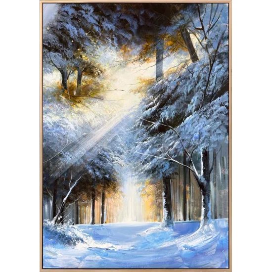 Beyaz Zamanda Yolculuk Yağlı Boya Tablosu