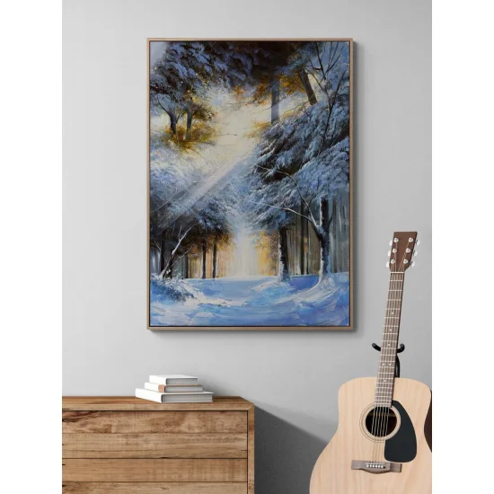 Beyaz Zamanda Yolculuk Yağlı Boya Tablosu