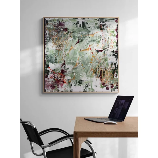 Birds in Line Oil Painting