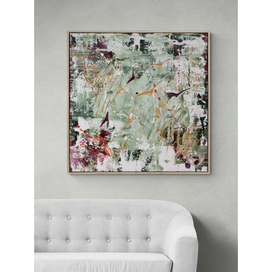 Birds in Line Oil Painting