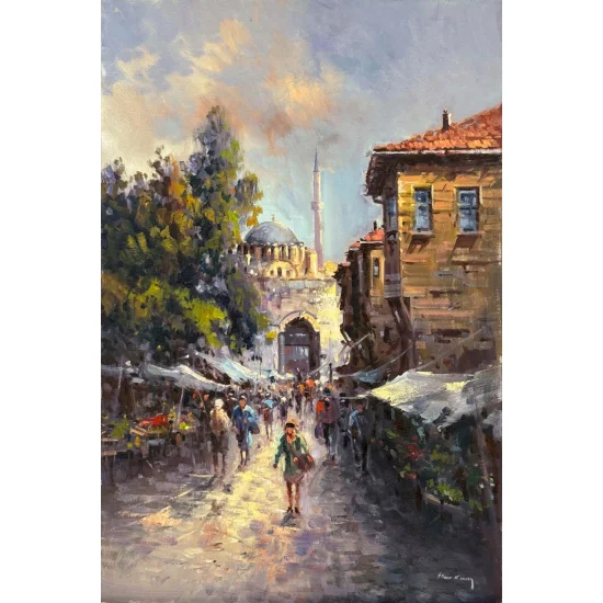 Istanbul in Times Past Oil Painting