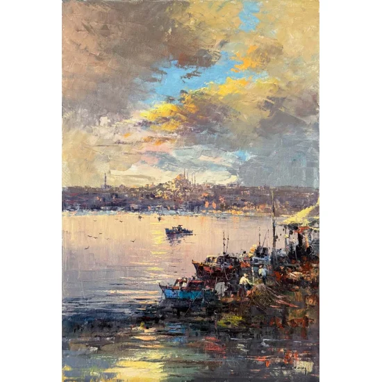 The Bosphorus in Silence Oil Painting
