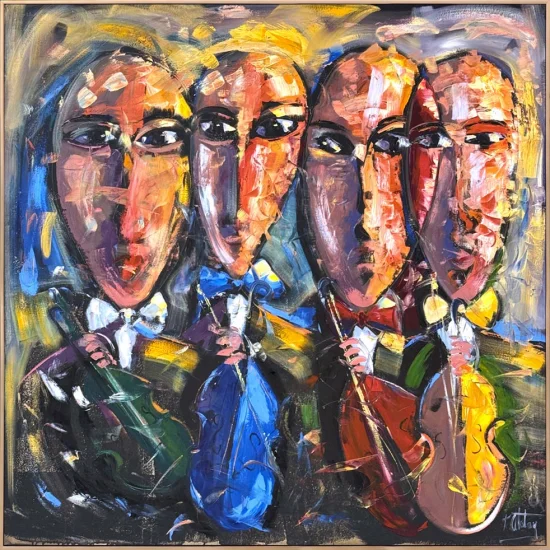 İçsel Konçerto Yağlı Boya Tablosu