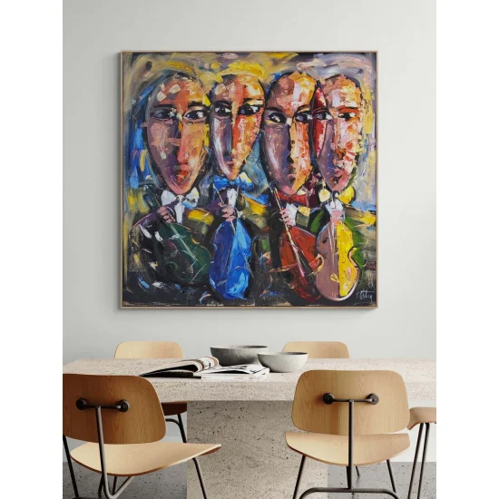 İçsel Konçerto Yağlı Boya Tablosu