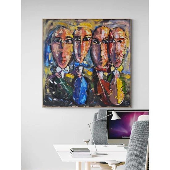 İçsel Konçerto Yağlı Boya Tablosu