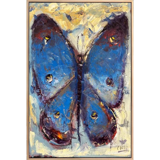 Kelebekli Rüyalar Yağlı Boya Tablosu