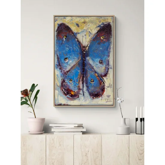 Kelebekli Rüyalar Yağlı Boya Tablosu