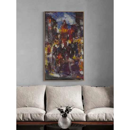 Evening Reflections in Galata Oil Painting