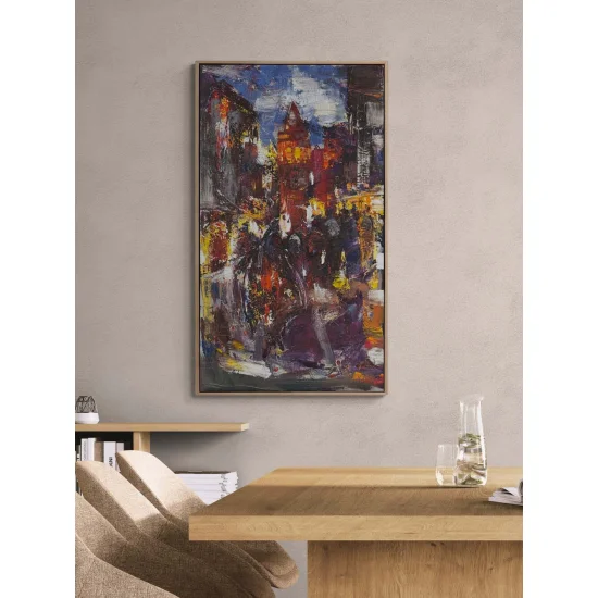 Evening Reflections in Galata Oil Painting