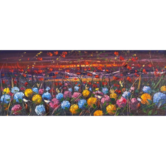 Flowers Gazing at the Sky Oil Painting