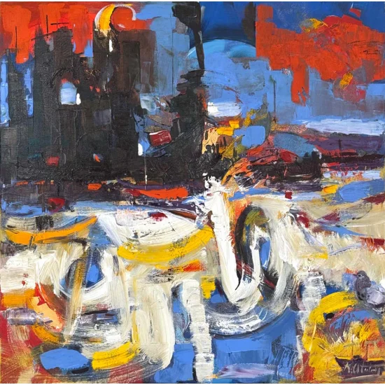 Waiting Colors Oil Painting