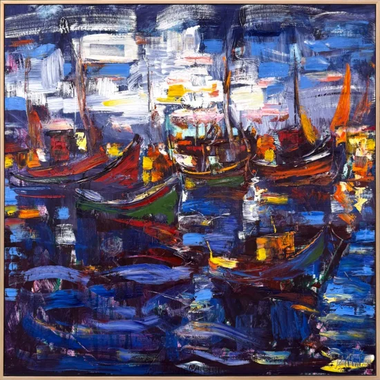 Evening Reflections Oil Painting