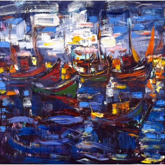 Evening Reflections Oil Painting