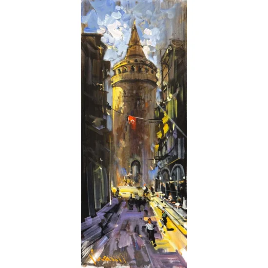 The Road Leading to Galata Oil Painting