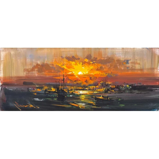 Light Falling on the Horizon Oil Painting