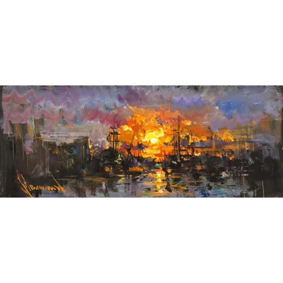 The Last Light of the Day Oil Painting