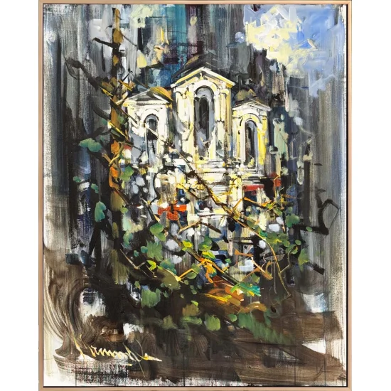 Beyond the Ivy Oil Painting