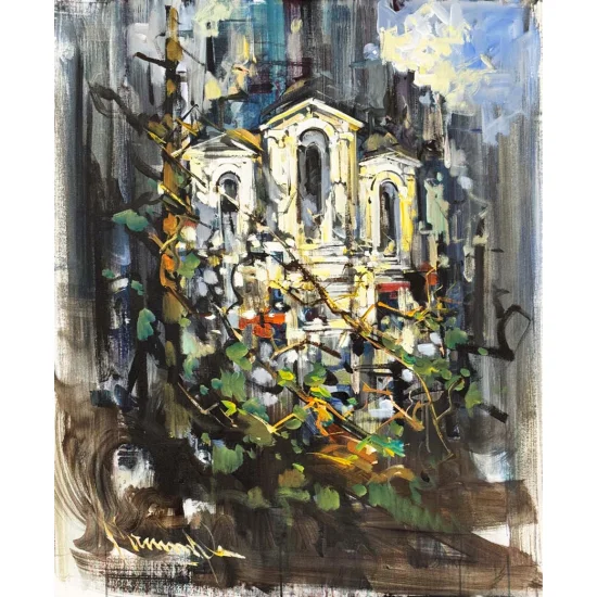 Beyond the Ivy Oil Painting