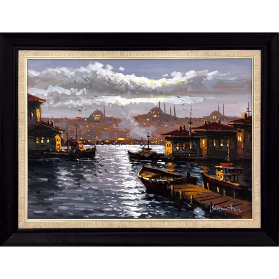 The Bosphorus Among Minarets Oil Painting