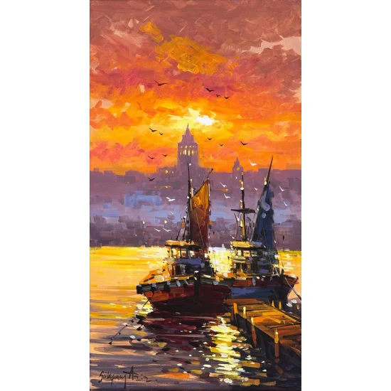 Sunset on the Golden Horn Oil Painting